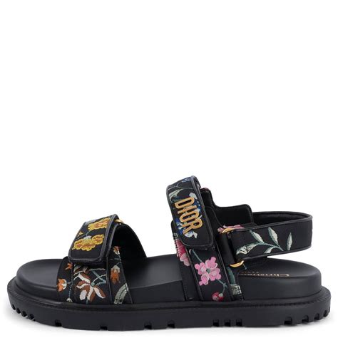 christian dior floral sandals|genuine Christian Dior sandals.